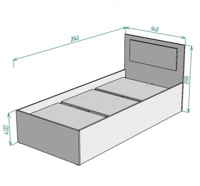 Кровать односпальная Ольга L53, БП в Стерлитамаке - изображение 1