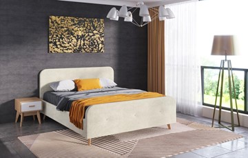 Спальная кровать Сиерра 900 (без основания) Торонто светло-бежевый в Салавате - предосмотр 1