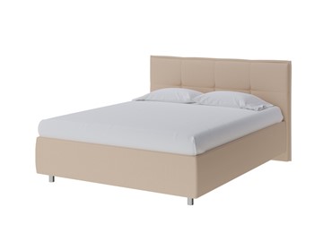 Кровать 1.5-спальная Lino 140х200, Рогожка (Savana Camel (бежевый)) в Стерлитамаке