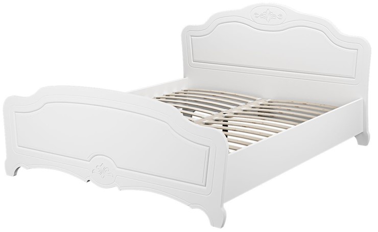 Кровать Лотос (Белый) 140х200 с основанием в Стерлитамаке - изображение 1