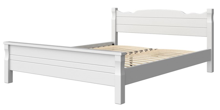 Двуспальная кровать Мюнхен-4 (Белый античный) 160х200 в Уфе - изображение 1