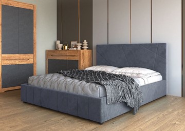 Кровать в спальню Нельсон Абстракция 140х200 (вариант 2) с основанием в Стерлитамаке - предосмотр 1