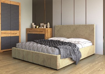 Кровать спальная Нельсон Абстракция 120х200 (вариант 3) с основанием в Стерлитамаке - предосмотр 1
