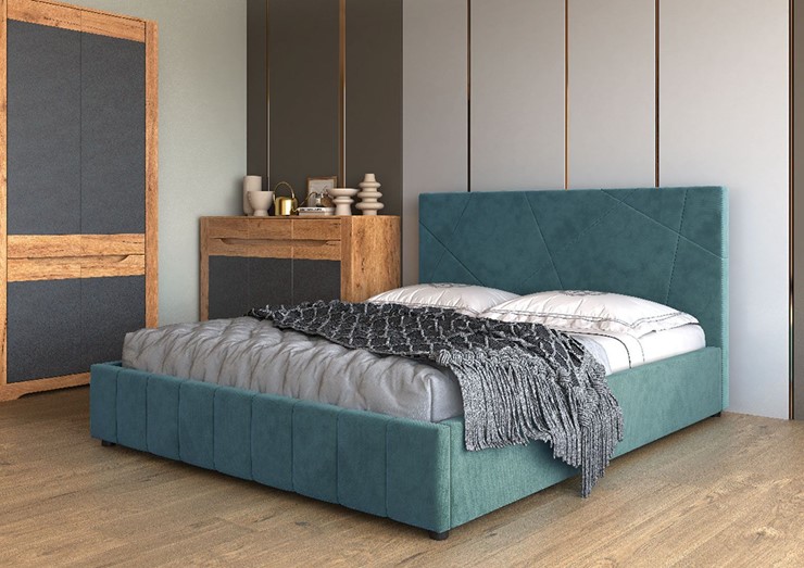Кровать в спальню Нельсон Абстракция 120х200 (вариант 4) без основания в Стерлитамаке - изображение 1