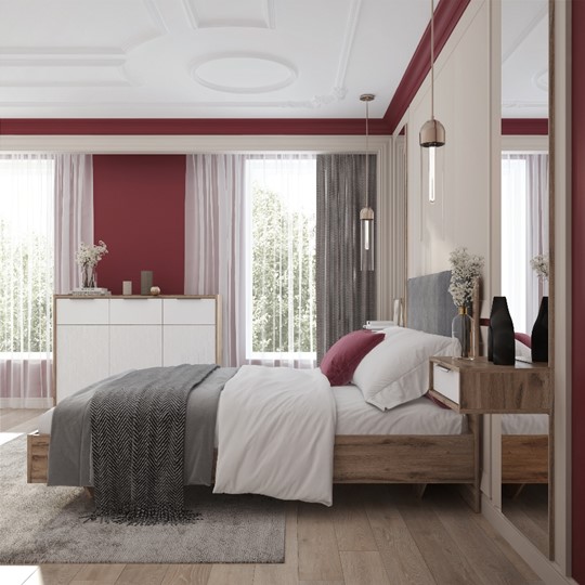 Кровать спальная Николь (мод.1.5) 1,8 серый текстиль, с ортопедическим основанием в Стерлитамаке - изображение 4
