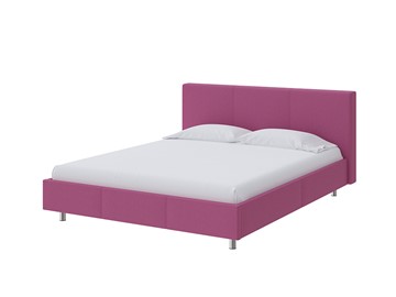 Кровать полутороспальная Novo 140х200, Рогожка (Savana Berry (фиолетовый)) в Стерлитамаке