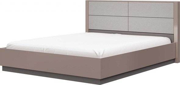 Двуспальная кровать Вива 1600х2000 с основанием, Мокко глянец в Стерлитамаке - изображение