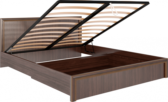 Кровать с механизмом 2-спальная Беатрис М08 (Орех Гепланкт) в Стерлитамаке - изображение