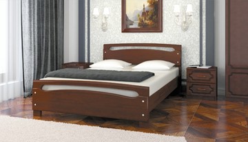 Кровать 2-спальная Камелия-2 (Орех) 160х200 в Стерлитамаке