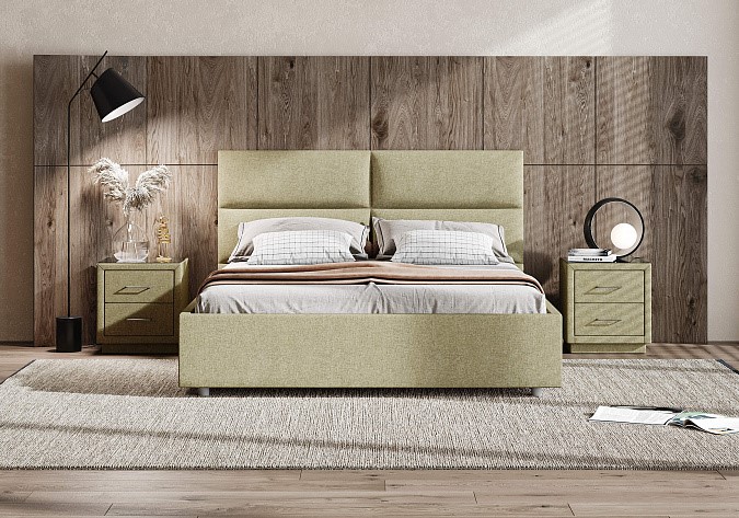 Двуспальная кровать Omega 200х200 с основанием в Стерлитамаке - изображение 1