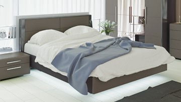 Спальная кровать Наоми 1600, цвет Фон серый, Джут СМ-208.01.01 в Салавате
