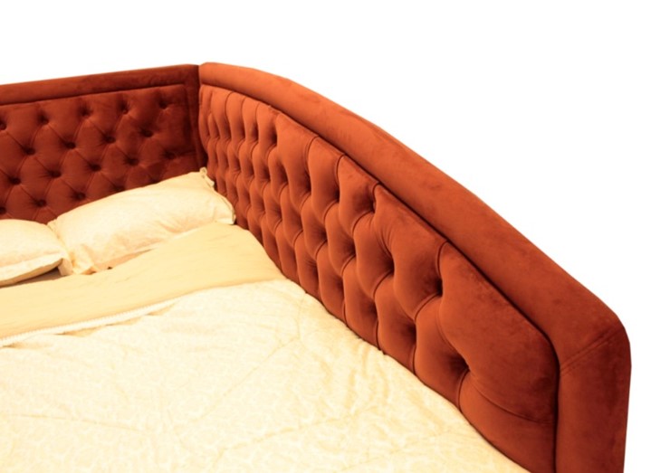Угловая кровать без механизма высокими ножками Грета 1940х2150 мм в Стерлитамаке - изображение 5
