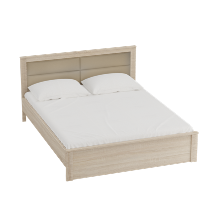 Кровать с основанием Элана 1400, Дуб сонома в Стерлитамаке - изображение