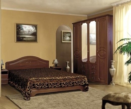 Спальный гарнитур Ивушка-5, цвет Итальянский орех в Стерлитамаке - изображение