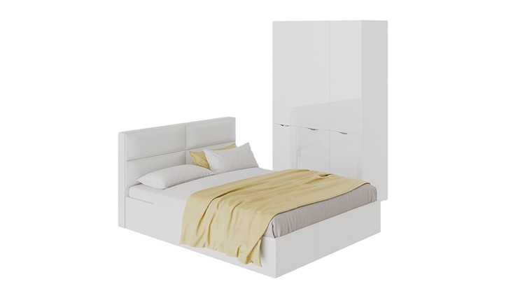 Модульная спальня Глосс №3 (Белый глянец) в Стерлитамаке - изображение 7