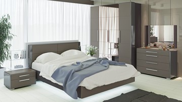 Модульная спальня Наоми №2, цвет Фон серый, Джут в Стерлитамаке - предосмотр 4