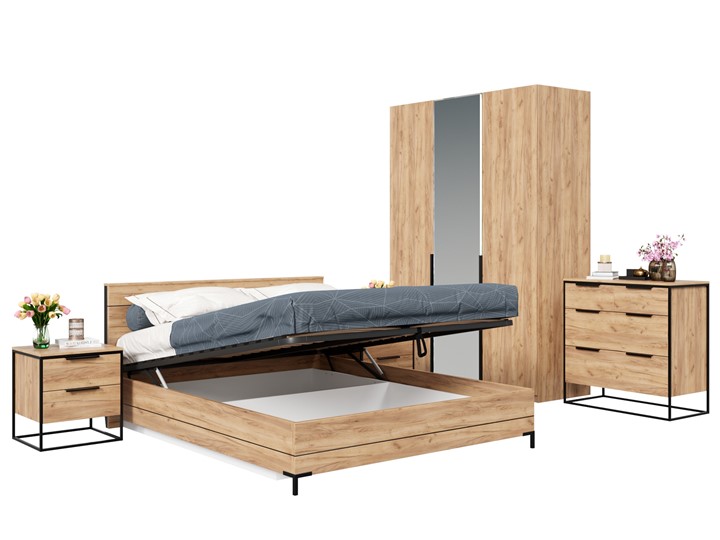 Модульная спальня Норд, Набор 5, дуб золотой в Стерлитамаке - изображение