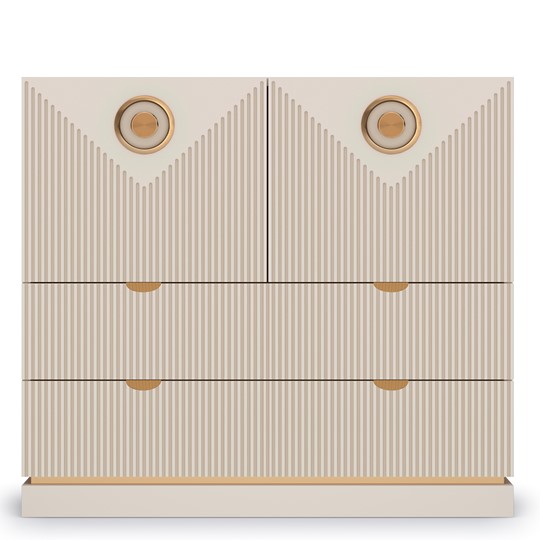 Комод с дверцами Капри (Сатин) с ящиками в Стерлитамаке - изображение 2
