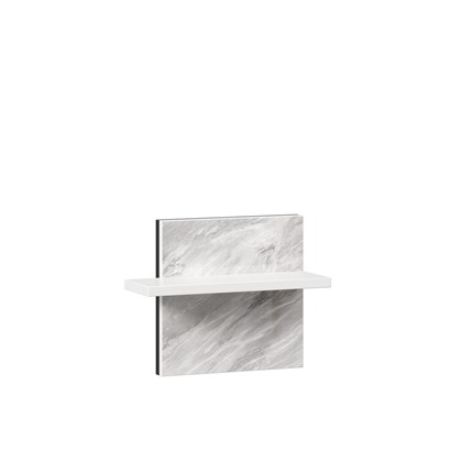 Полка навесная Норд 677.130 (Белый/Статуарио) в Стерлитамаке - изображение