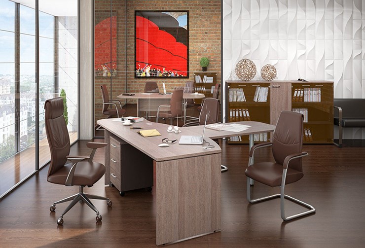 Офисный комплект мебели Xten в опенспэйс для четырех сотрудников в Стерлитамаке - изображение 2