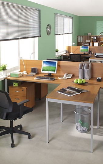 Офисный комплект мебели Формула МП2 (ольха европейская) в Стерлитамаке - изображение