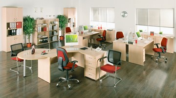 Набор мебели в офис Формула (вяз светлый) в Салавате - предосмотр