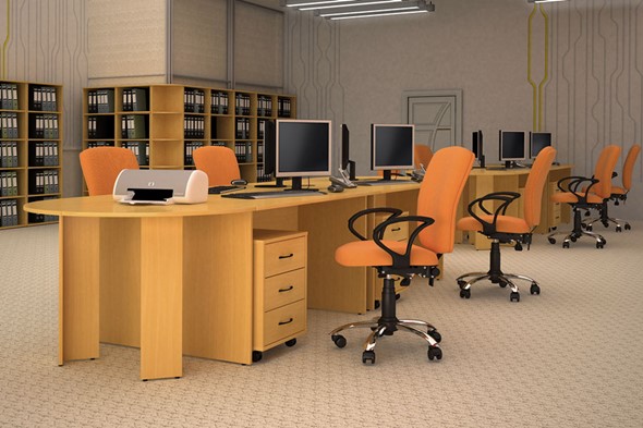 Мебель для персонала Классик рабочее место для опенспэйса (фрифло) в Уфе - изображение