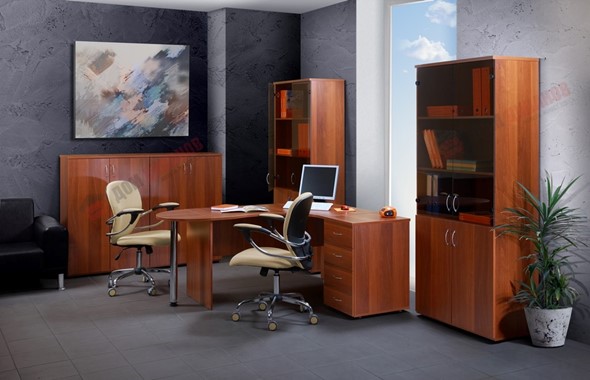 Офисный комплект мебели Референт, фасад орех в Салавате - изображение