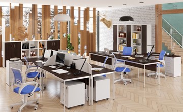 Набор мебели в офис Imago S - два стола, две тумбы в Уфе