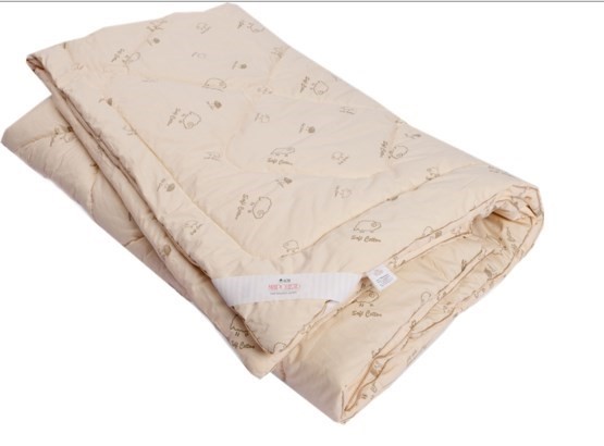 Одеяло Овечья шерсть, теплое, ПВХ, тик в Стерлитамаке - изображение