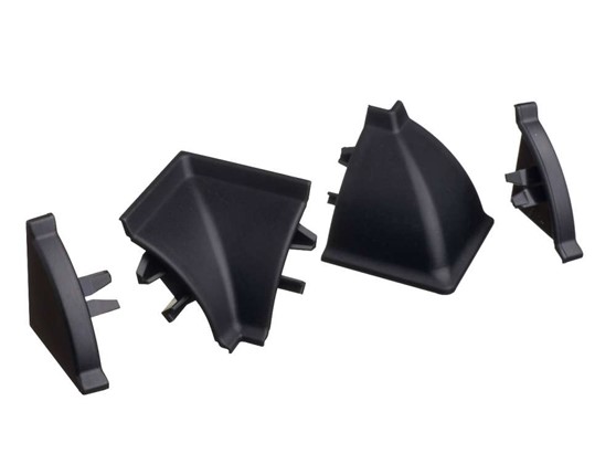 Комплект углов и заглушек для плинтуса Rehau, черный 98104 в Стерлитамаке - изображение