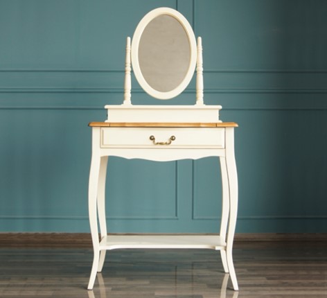 Столик косметический Leontina с зеркалом (ST9321) Бежевый в Стерлитамаке - изображение