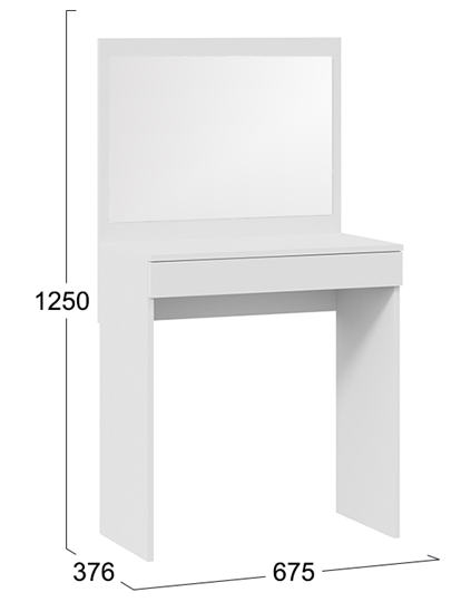 Стол туалетный Никки тип 1 (Белый Ясень) в Уфе - изображение 6