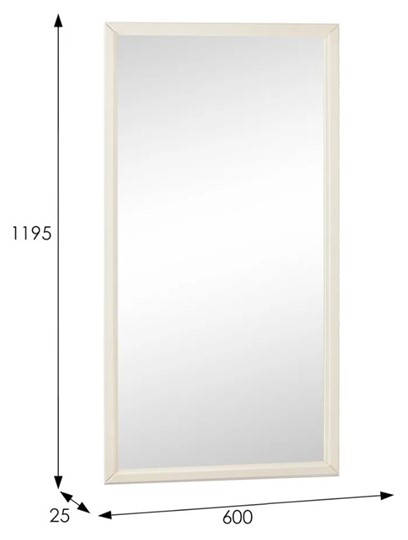 Настенное зеркало Ника (Слоновая кость) 119,5 см x 60 см в Стерлитамаке - изображение 3