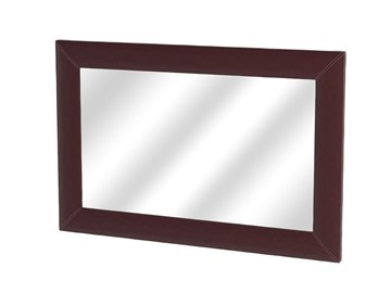 Зеркало настенное OrmaSoft 2, экокожа коричневая в Стерлитамаке