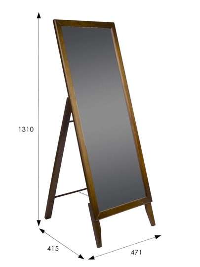 Напольное зеркало в спальню BeautyStyle 29 (131х47,1х41,5см) Средне-коричневый в Стерлитамаке - изображение 6
