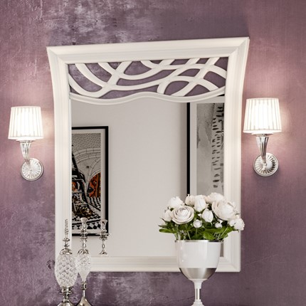 Зеркало в спальню Джулия ППУ (Белый) ЛД 695.080.000 в Стерлитамаке - изображение