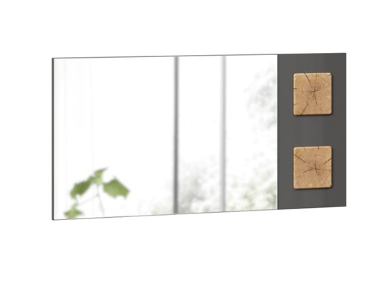 Зеркало настенное Фиджи 659.420, Антрацит глянец в Стерлитамаке - изображение