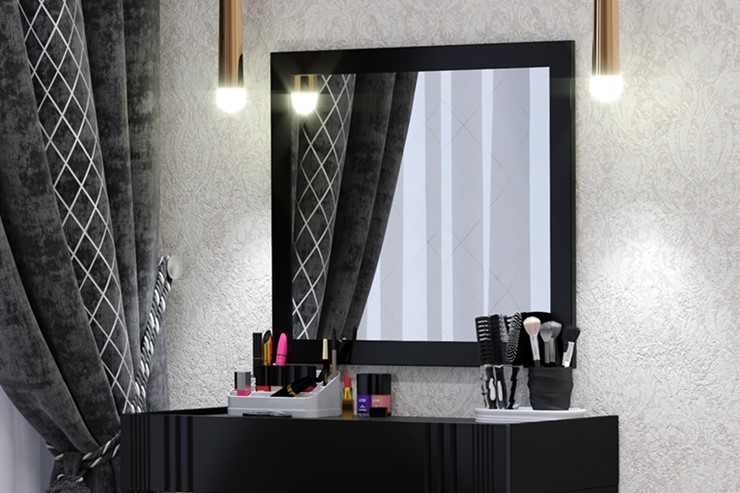 Зеркало Марсель (Черное) в Стерлитамаке - изображение 2