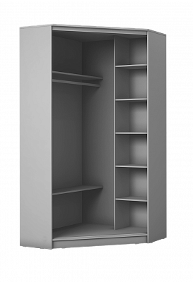 Детский шкаф-купе угловой Хит-У-23-4-77-17, Абстракция №1, Белый в Стерлитамаке - изображение 1