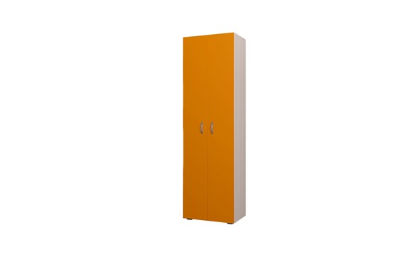 Распашной детский шкаф 600 ДО Млечный дуб, Оранжевый в Стерлитамаке - изображение