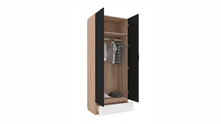 Распашной детский шкаф Юниор-4 2х-дверный для одежды в Стерлитамаке - изображение 1