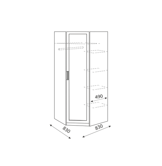 Угловой шкаф Дуглас М01 в Стерлитамаке - изображение 2