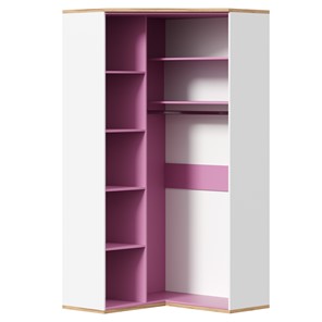 Угловой шкаф детский Урбан 528.060, белый/розовый в Салавате - предосмотр 3