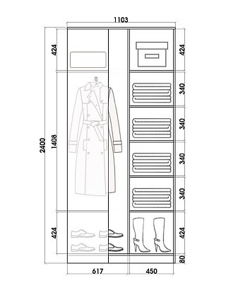 Детский угловой шкаф-купе Хит-У-24-4-77-25, Медвежата, Венге в Уфе - изображение 2