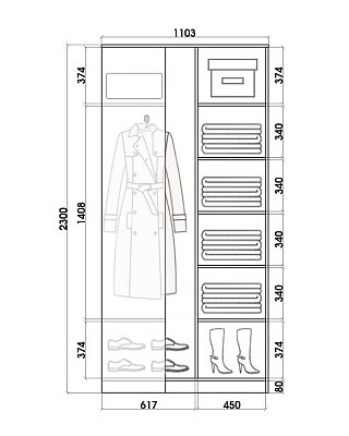 Детский шкаф-купе угловой Хит-У-23-4-77-17, Абстракция №1, Белый в Стерлитамаке - изображение 2