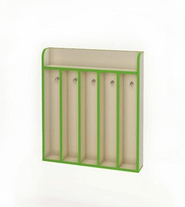 Вешалка для полотенец настенная ВЕШ-5 - Азбука (Зеленый) в Стерлитамаке