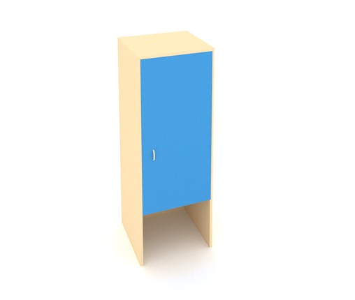 Шкаф-пенал детский ДП-2 Беж + Синий в Стерлитамаке - изображение