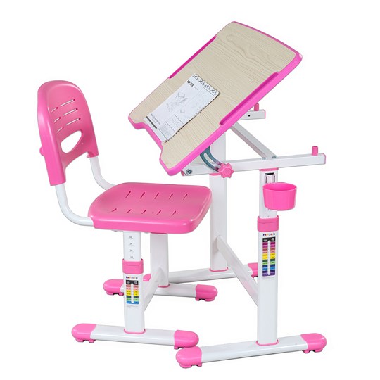 Парта растущая + стул Piccolino II Pink в Уфе - изображение 4