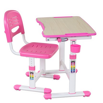 Парта растущая + стул Piccolino II Pink в Уфе - изображение